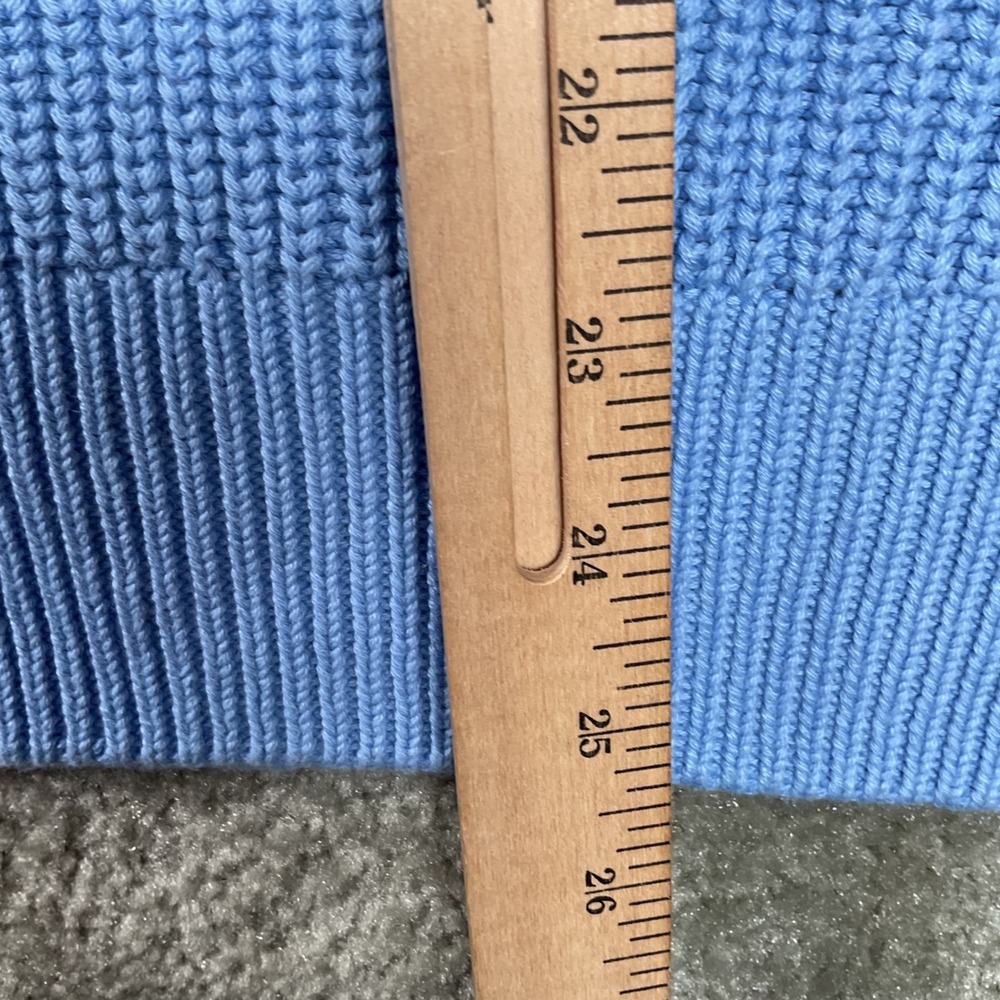 Gap Shaker Stitch Sweater Womens XXL Blue NWT Cotton Crewneck Slouchy Knit - Picture 4 of 7